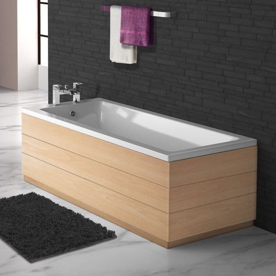 Planked Beech 2 Piece adjustable Bath Panels