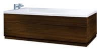 Planked  Gloss Walnut 2 Piece adjustable Bath Panels