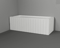 Regency panel in separate slats any colour / finish TRADE PACK