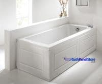 Shaker Matt White 2 Piece adjustable Bath Panels