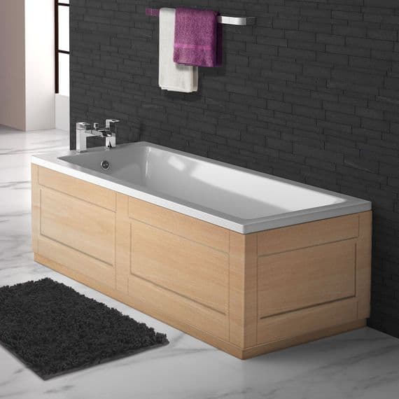 Shaker Style Beech 2 Piece adjustable Bath Panels