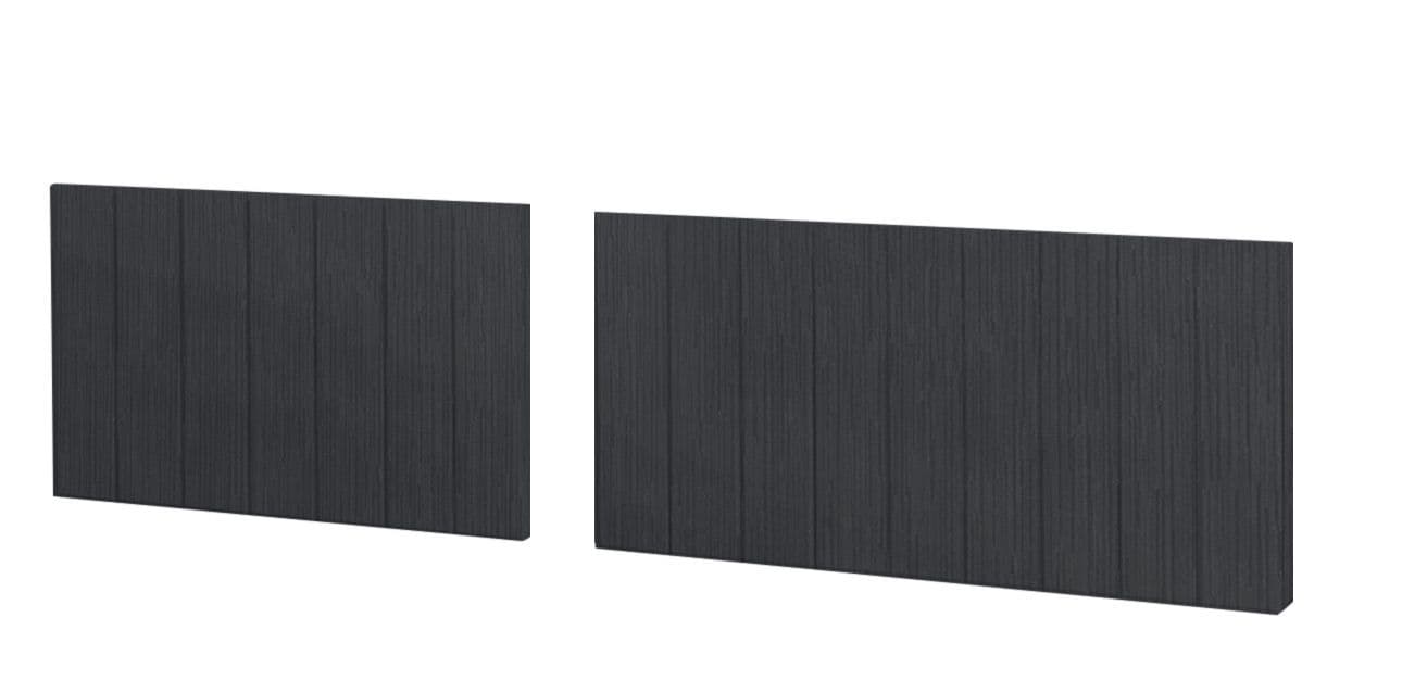 Split Black Graphite Bath Panels