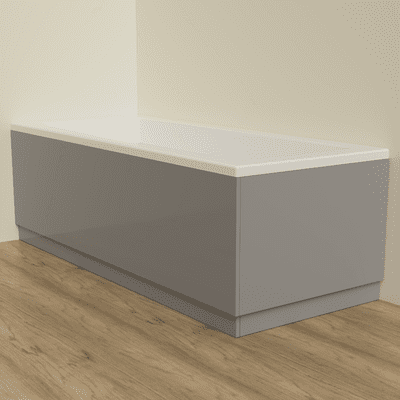 Steel Grey Matt 2 Piece adjustable Bath Panels