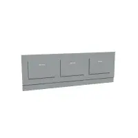 Storage Bath Panel with Magnetic Doors ( Matt Grey)