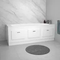 Storage Bath Panel with Magnetic Doors ( White )