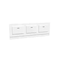 Storage Bath Panel with Magnetic Doors ( White )