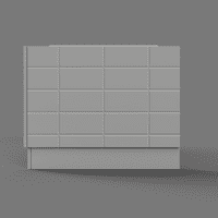 Tile Effect High Gloss White 2 Piece adjustable Bath Panels
