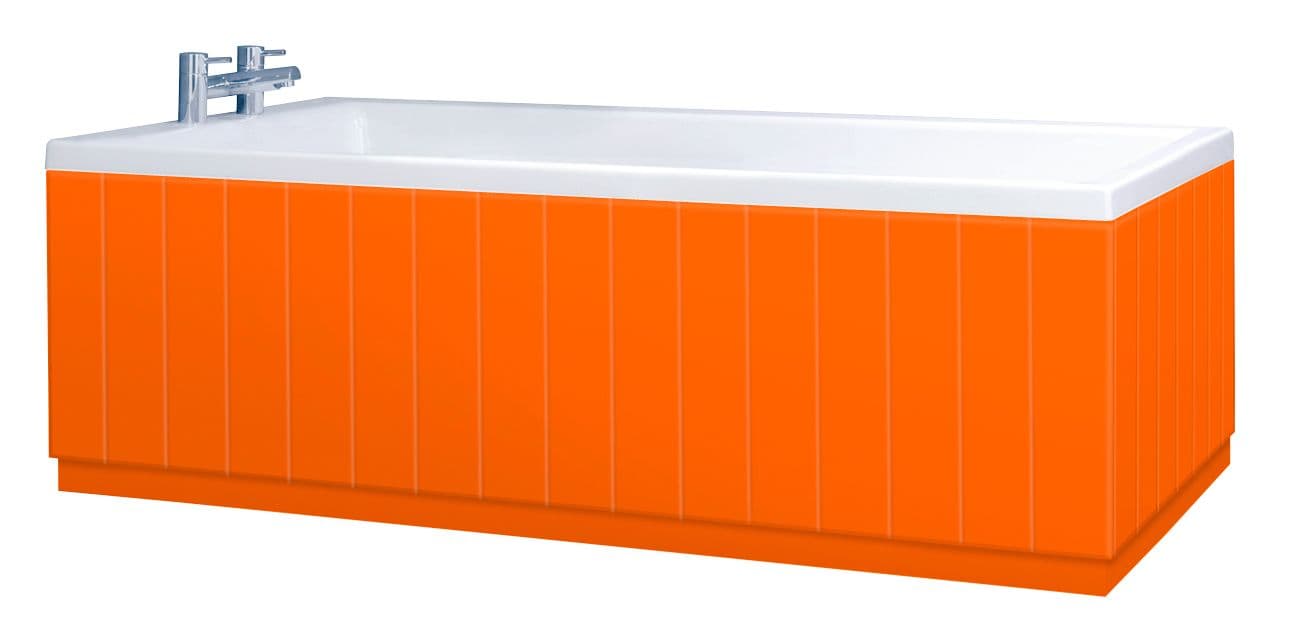 Tongue and Groove Orange 2 Piece adjustable Bath Panels