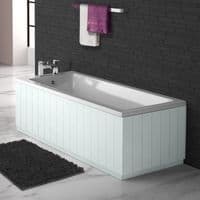 Tongue and Groove Silver 2 Piece adjustable Bath Panels