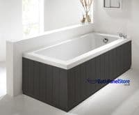 Tongue & groove style Anthracite 2 Piece adjustable Bath Panels