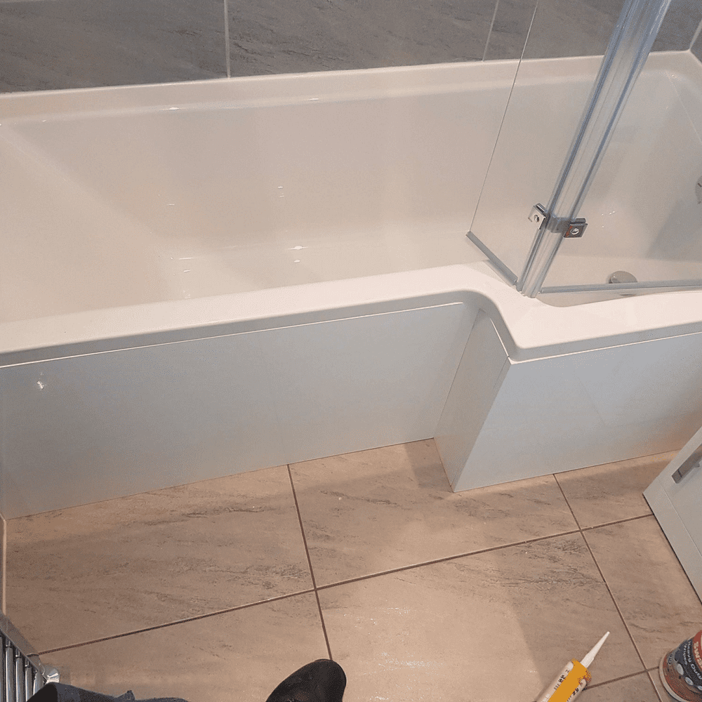 Zone 2 L Shaped Bath Panel Installation 20 DEPOSIT