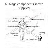 Armitage ORION III / GEMINI / SATURN WC toilet seat hinges