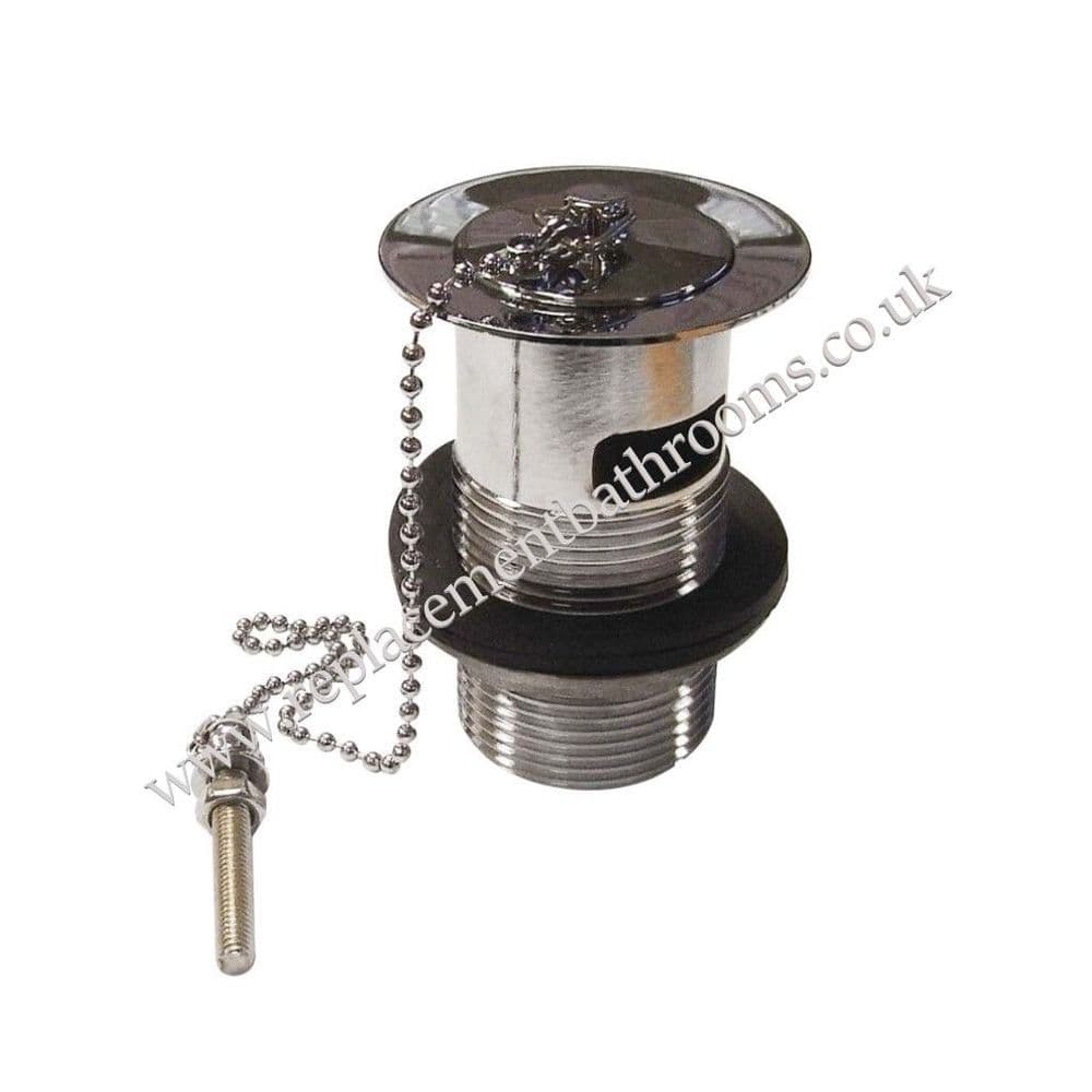 Basin waste plug & chain ( slotted )