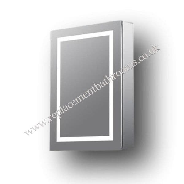 Bathroom Cabinet LED full frame light strips 500 x700mm Single Door FREE rapid delivery