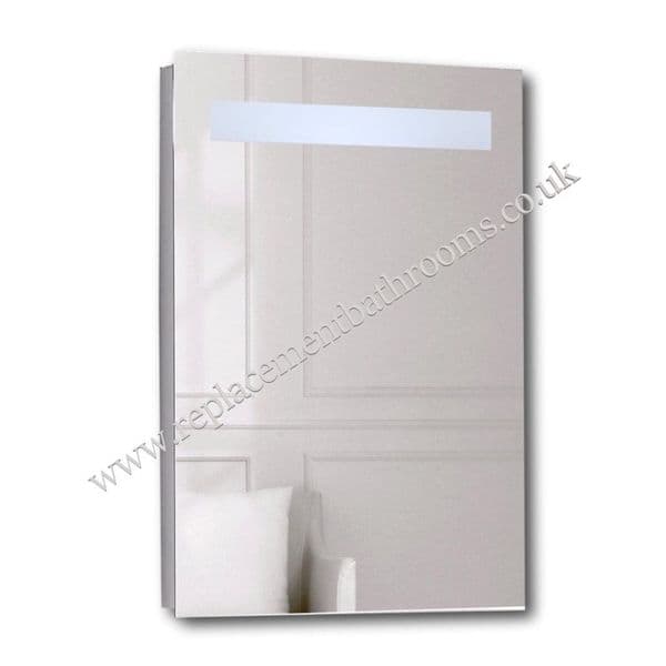 Bathroom Mirror LED horizontal top strip 500 x 700mm. Low Price £145.00. FREE rapid delivery