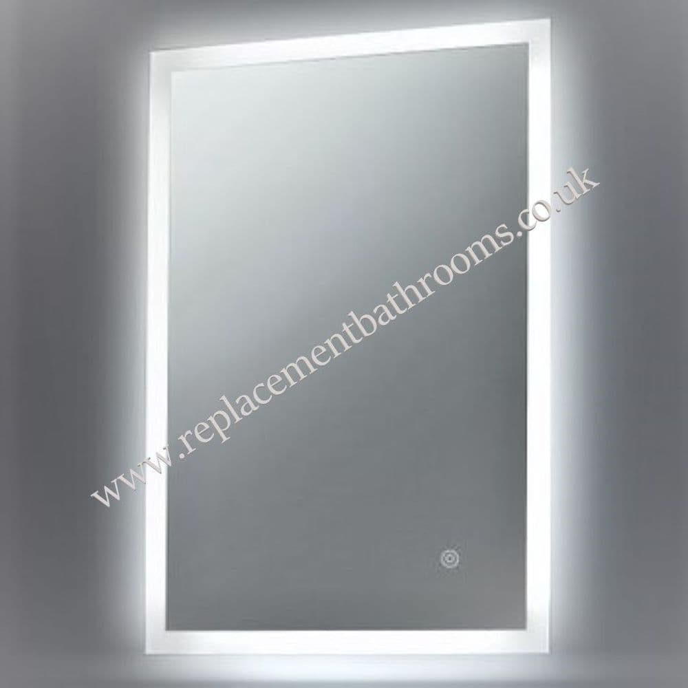 Bathroom Mirror LED perimeter edge light strips ( integral shaving socket & bluetooth )