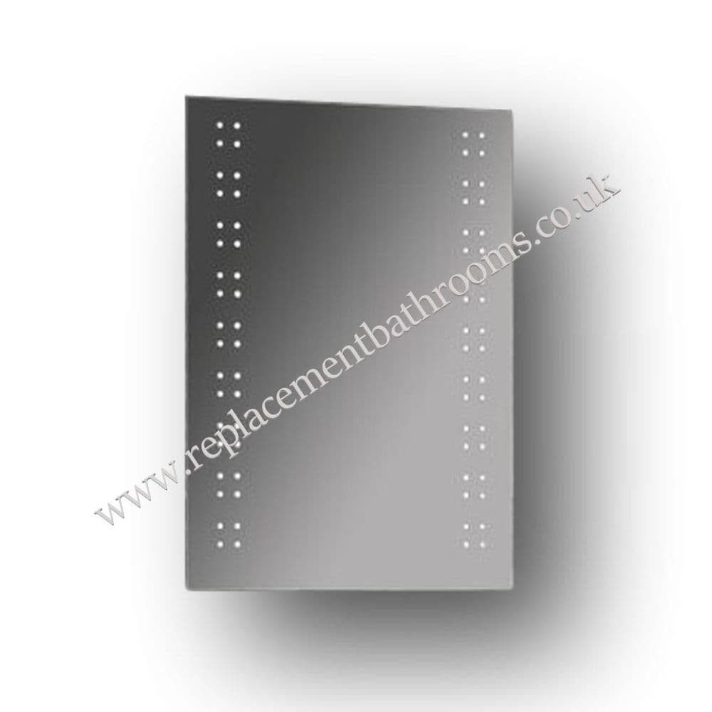 Bathroom Mirror LED twin vertical spots ( 500 x 700mm )