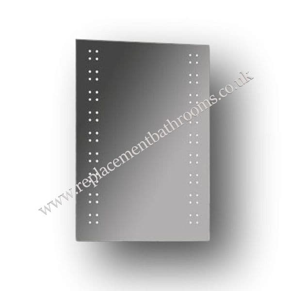 Bathroom Mirror LED twin vertical spots 500 x 700mm. Low Price £149.00. FREE rapid delivery