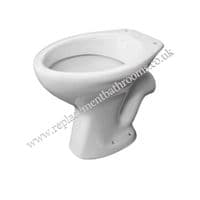 HO LOW LEVEL WC TOILET PAN (White) horizontal outlet