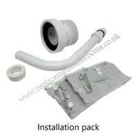 HO LOW LEVEL WC TOILET PAN (White) horizontal outlet