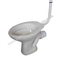 HO LOW LEVEL WC TOILET PAN (White) horizontal outlet