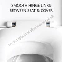 Jacuzzi Bathrooms COGNITO compatible WC toilet seat (soft close) - White