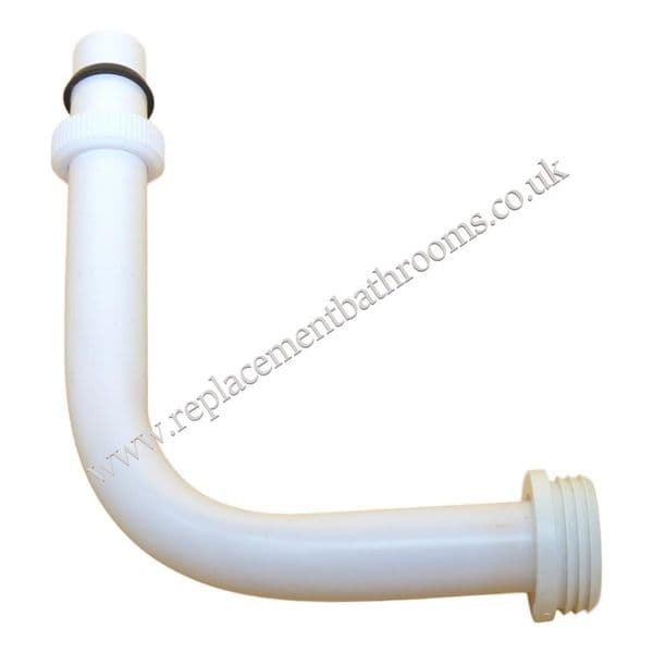 Low level toilet flush pipe ( white )