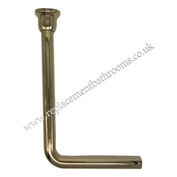 Low Level WC FLUSH PIPE ( metal , antique gold finish )