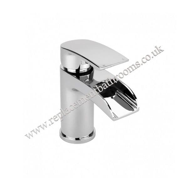 Modern round design waterfall mono basin mixer