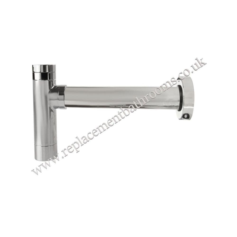 Modern style basin bottle trap. Chrome finish