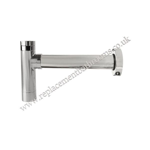 Modern style basin bottle trap. Chrome finish