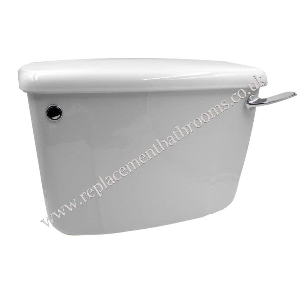Old size CLOSE COUPLED WC toilet cistern (white)