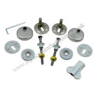 Pressalit (D15) soft close toilet seat hinge mountings ( bottom fix )