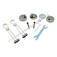 Pressalit soft close toilet seat hinge mountings (top fix)