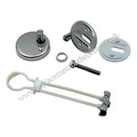 Pressalit soft close toilet seat hinge mountings (top fix)