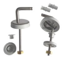 Pressalit TIVOLI fully adjustable toilet seat hinges pack (bottom fix)