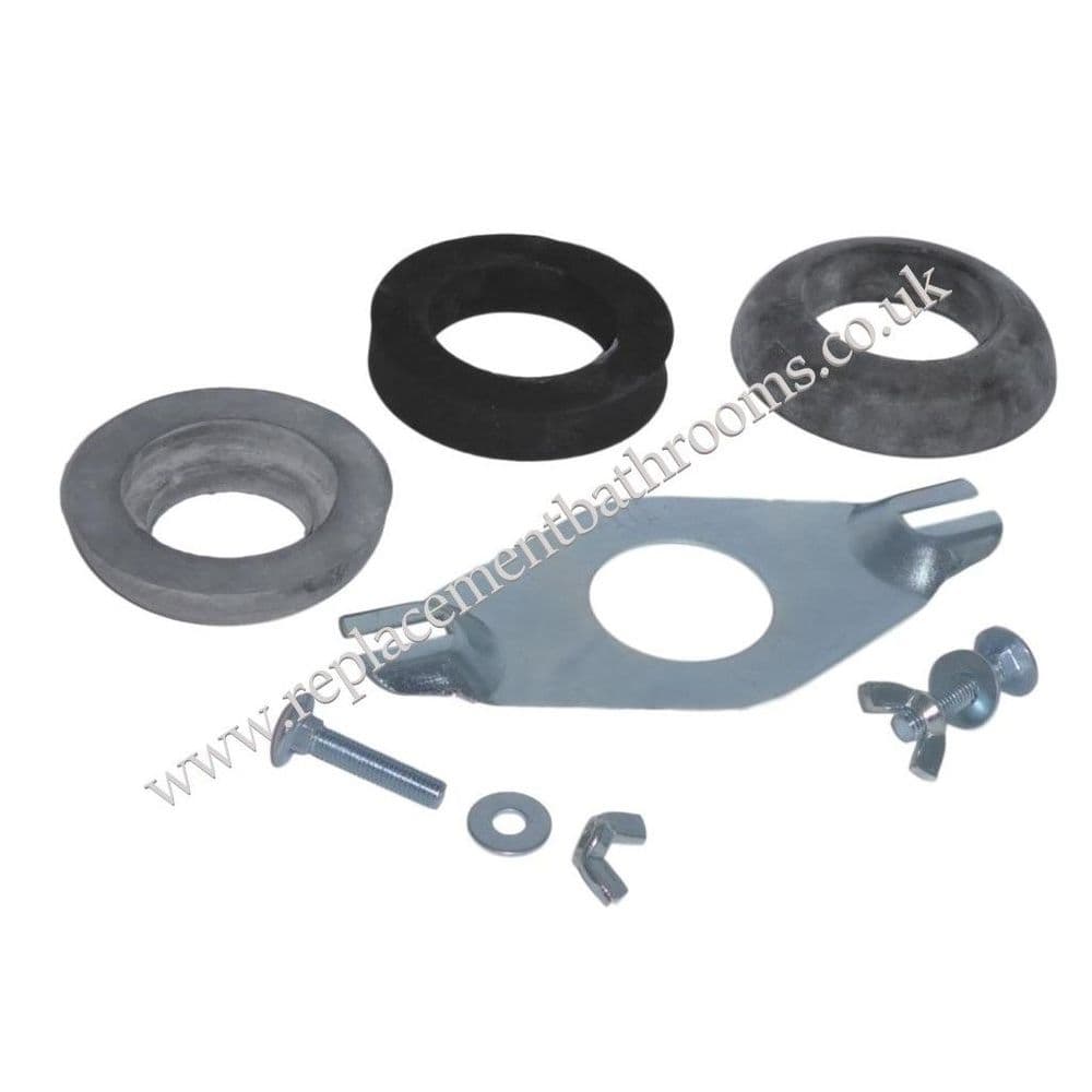 Qualitas Bathrooms toilet close coupling kit (plate,bolts & washers)