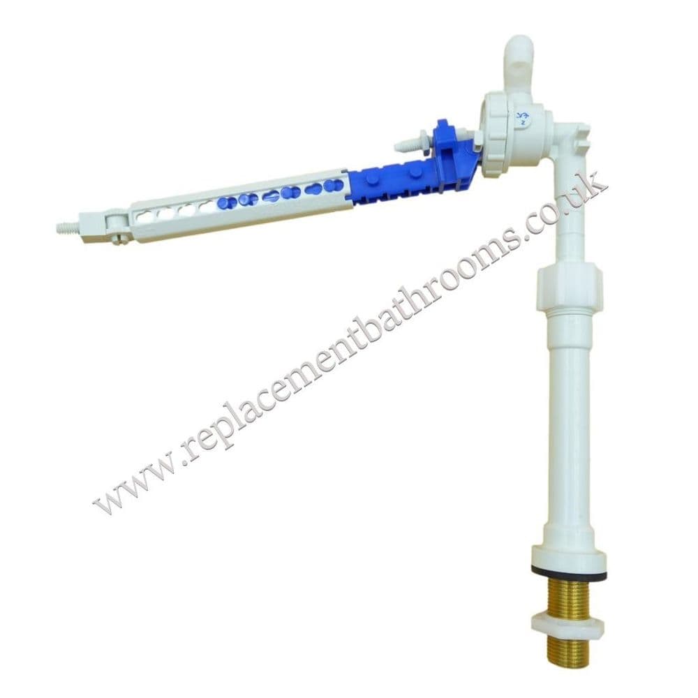 Replacement INLET VALVE (long arm ) for use in TWYFORDS BATHROOMS (CARADON) WC toilet cisterns