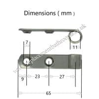 Replacement toilet seat hinge straps