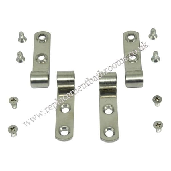 Replacement toilet seat hinge straps