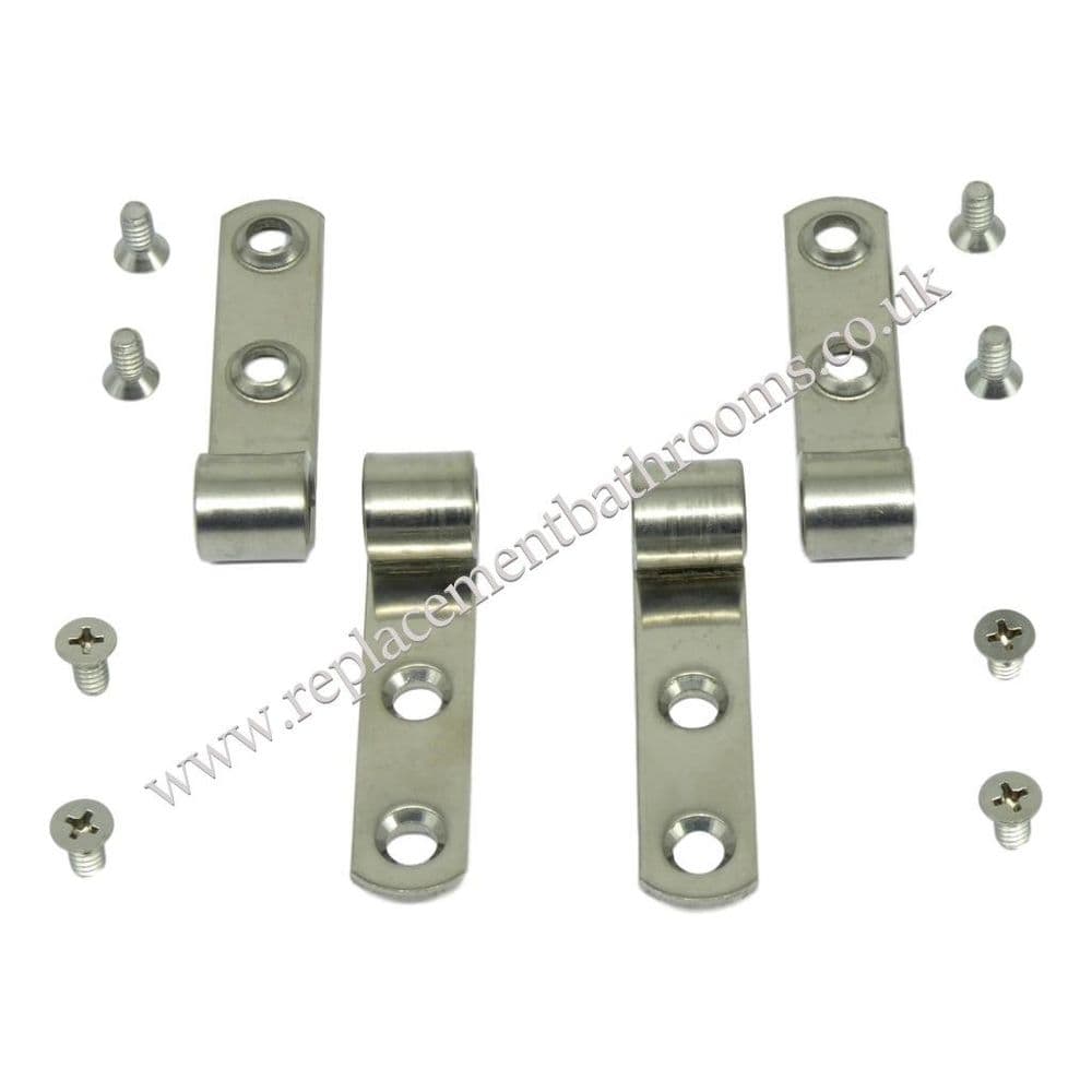 Replacement toilet seat hinge straps