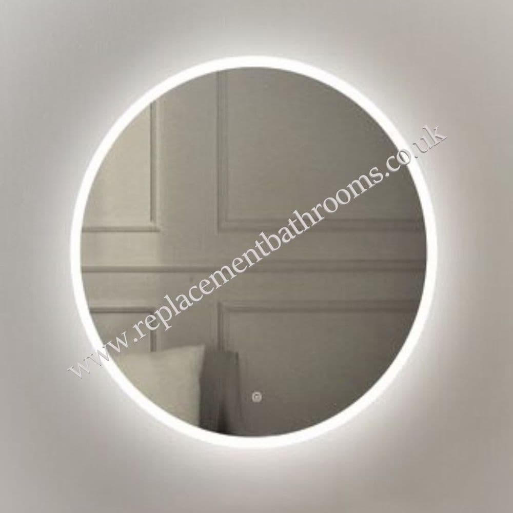 Round Bathroom Mirror LED perimeter edge light strip