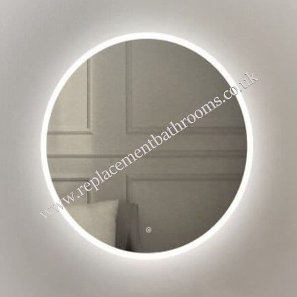 Round Bathroom Mirror LED perimeter edge light strip FREE rapid delivery