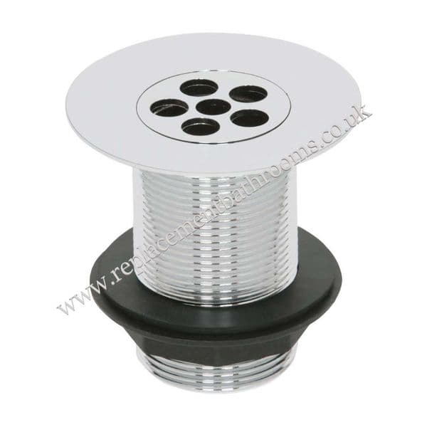 Shower waste, removable grid, 1 1/2