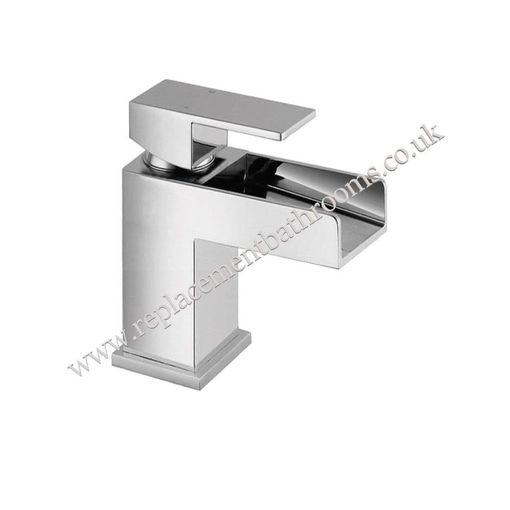 Square design waterfall mini mono basin mixer