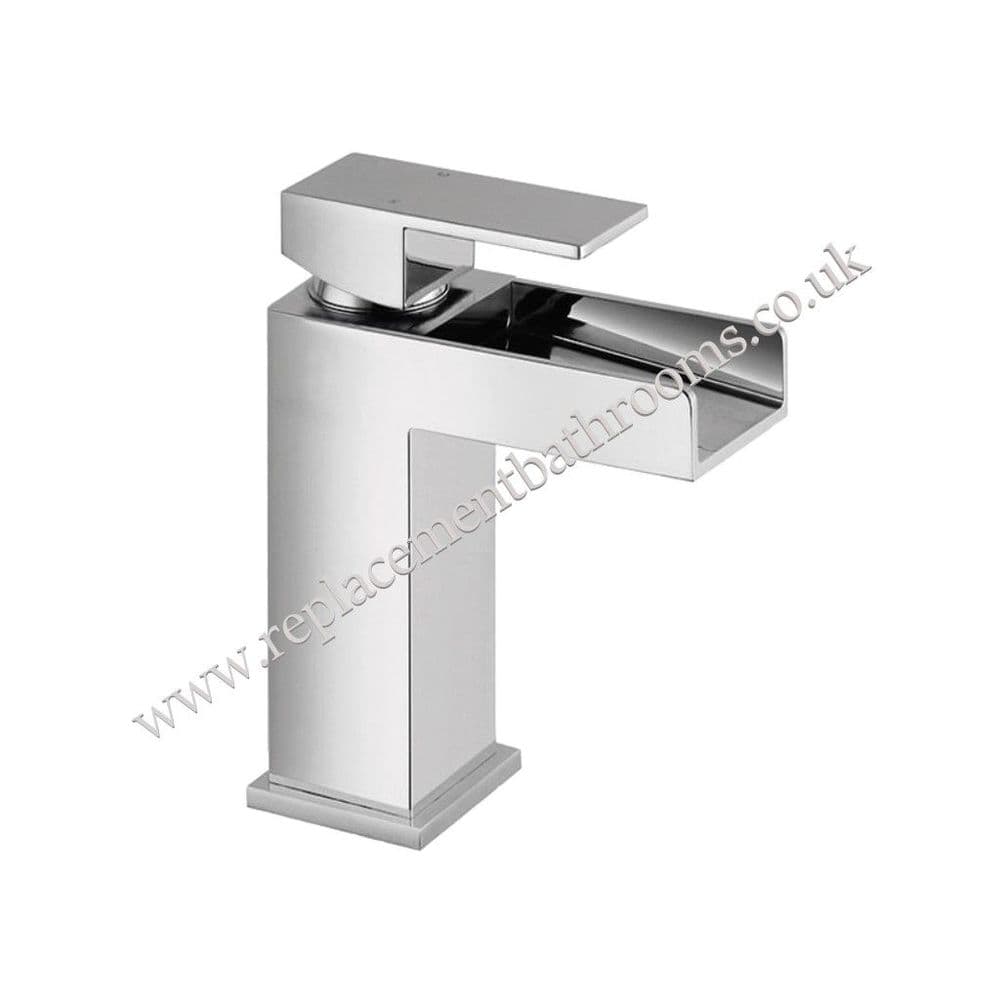 Square design waterfall mono basin mixer