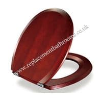 SUPERPLUS toilet seat  solid wood Metal hinges. Suits many pans