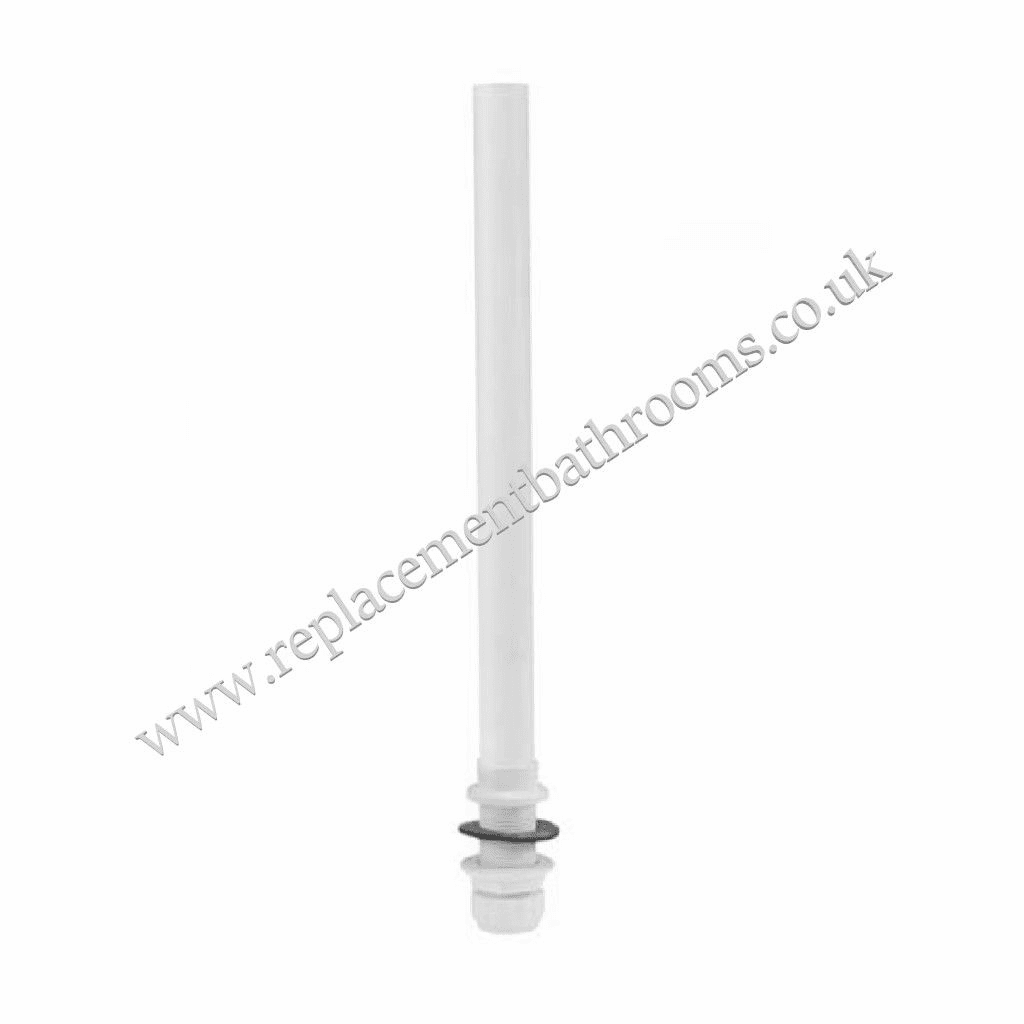 Toilet cistern bottom outlet vertical overflow pipe