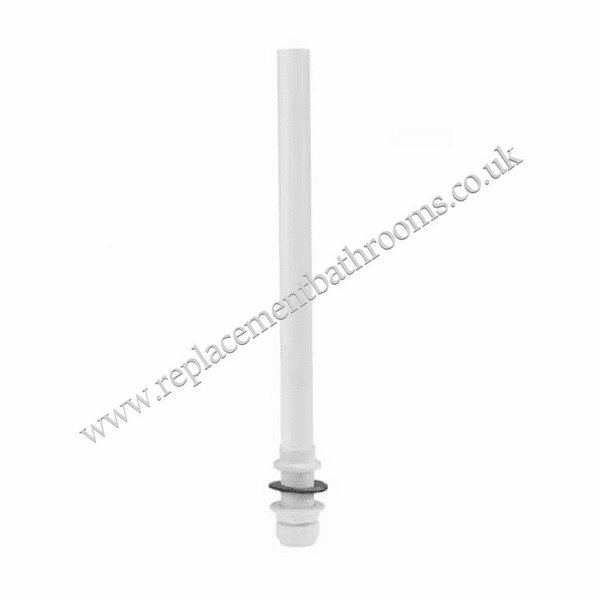 Toilet cistern bottom outlet vertical overflow pipe