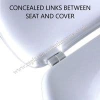 Good quality Toilet seat for Armitage COTTAGE WC toilet pan  metal hinges